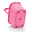 Carrybag in leuchtendem Pink, von unten betrachtet, mit stabilen Standfüßen und einem robusten Griff.