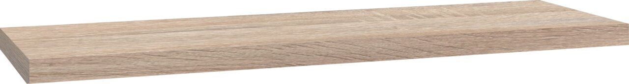 Holz-Wandboard in schräger Perspektive