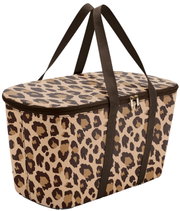 Kühltasche mit Leopardenmuster, seitliche Perspektive