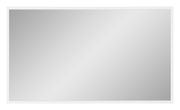 Rechteckiger Wandspiegel mit weißem Rahmen, Frontalansicht