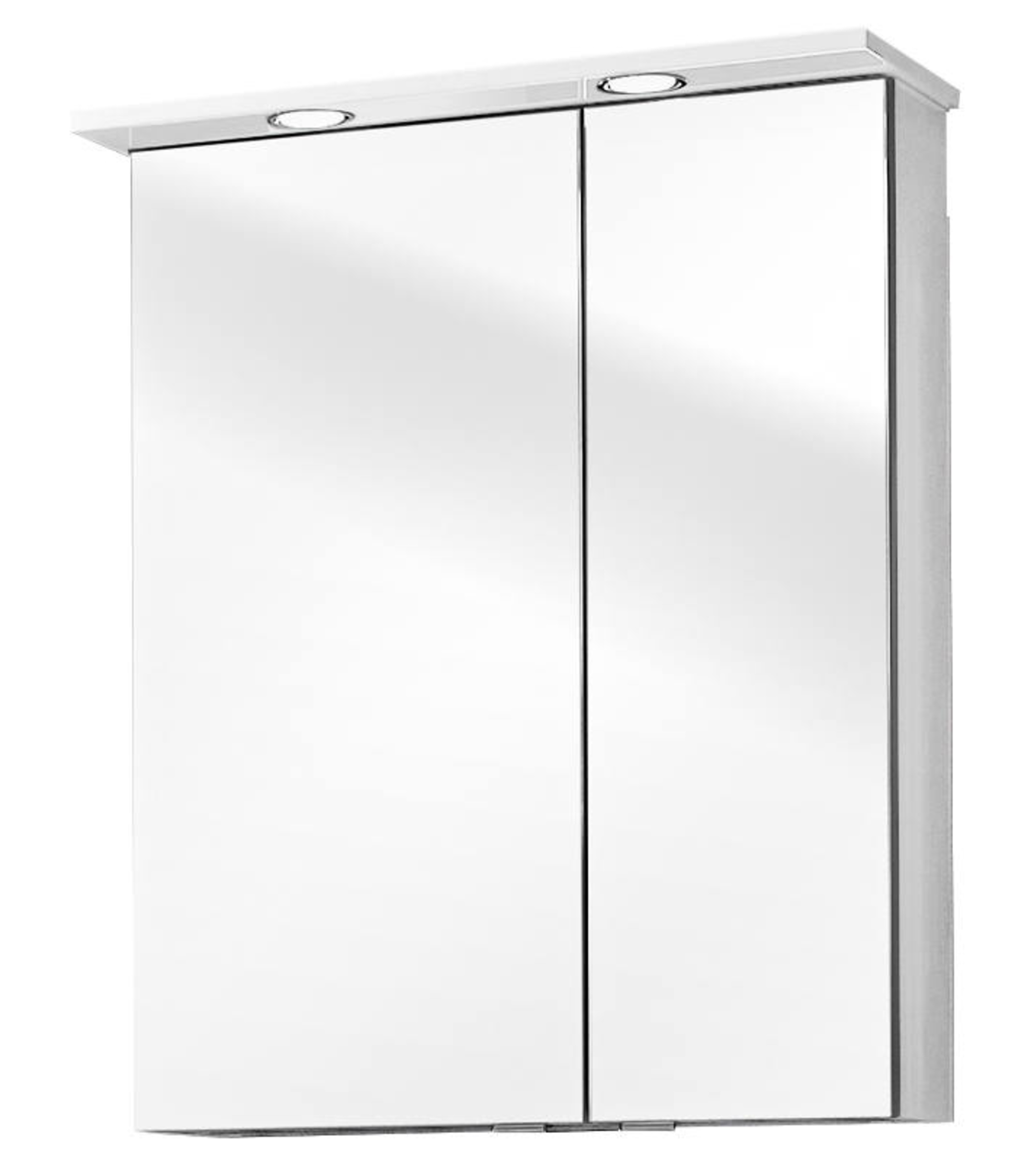 XORA Spiegelschrank DORIA Spiegelschrank mit zwei Türen und integrierter Beleuchtung, Frontalansicht