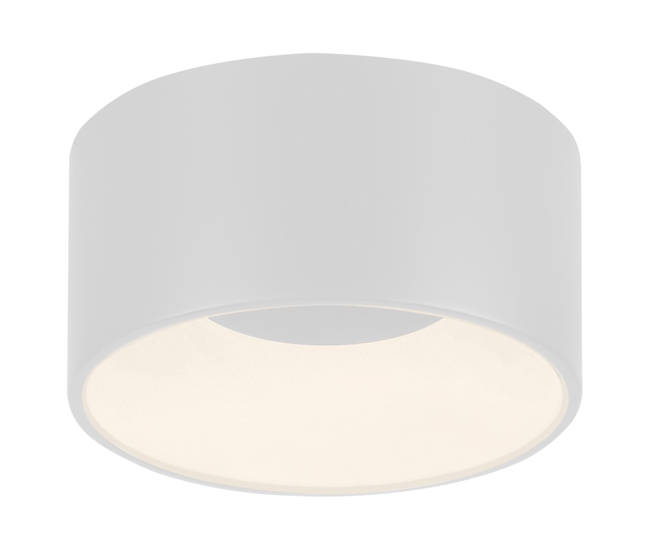 Just Light Deckenleuchte TANIKA Moderne, zylindrische Deckenleuchte TANIKA in Weiß, seitliche Perspektive