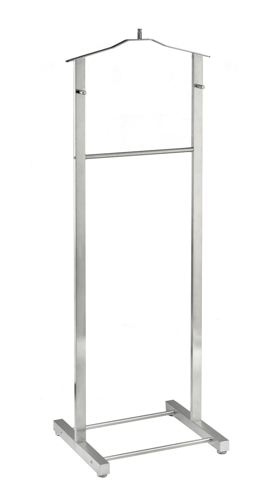 Moderner Herrendiener aus Metall in Frontalansicht