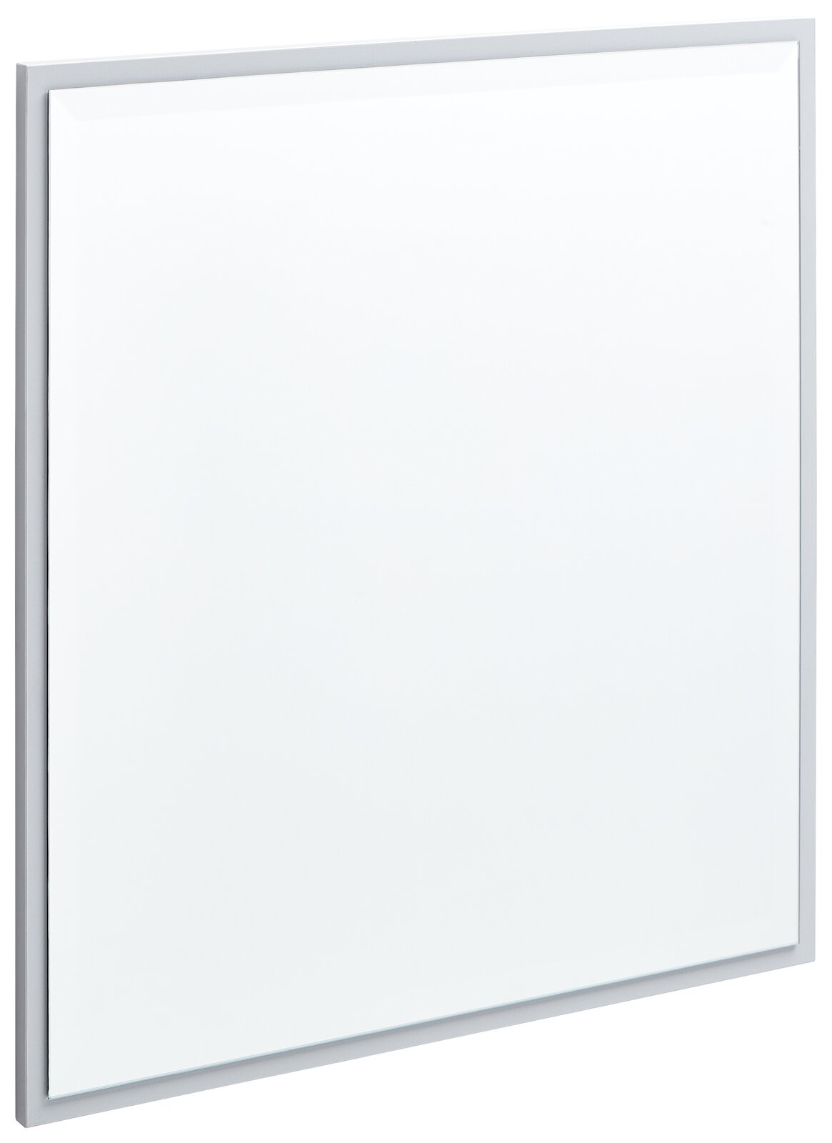Rechteckiger Spiegel mit schmalem Rahmen, seitliche Perspektive