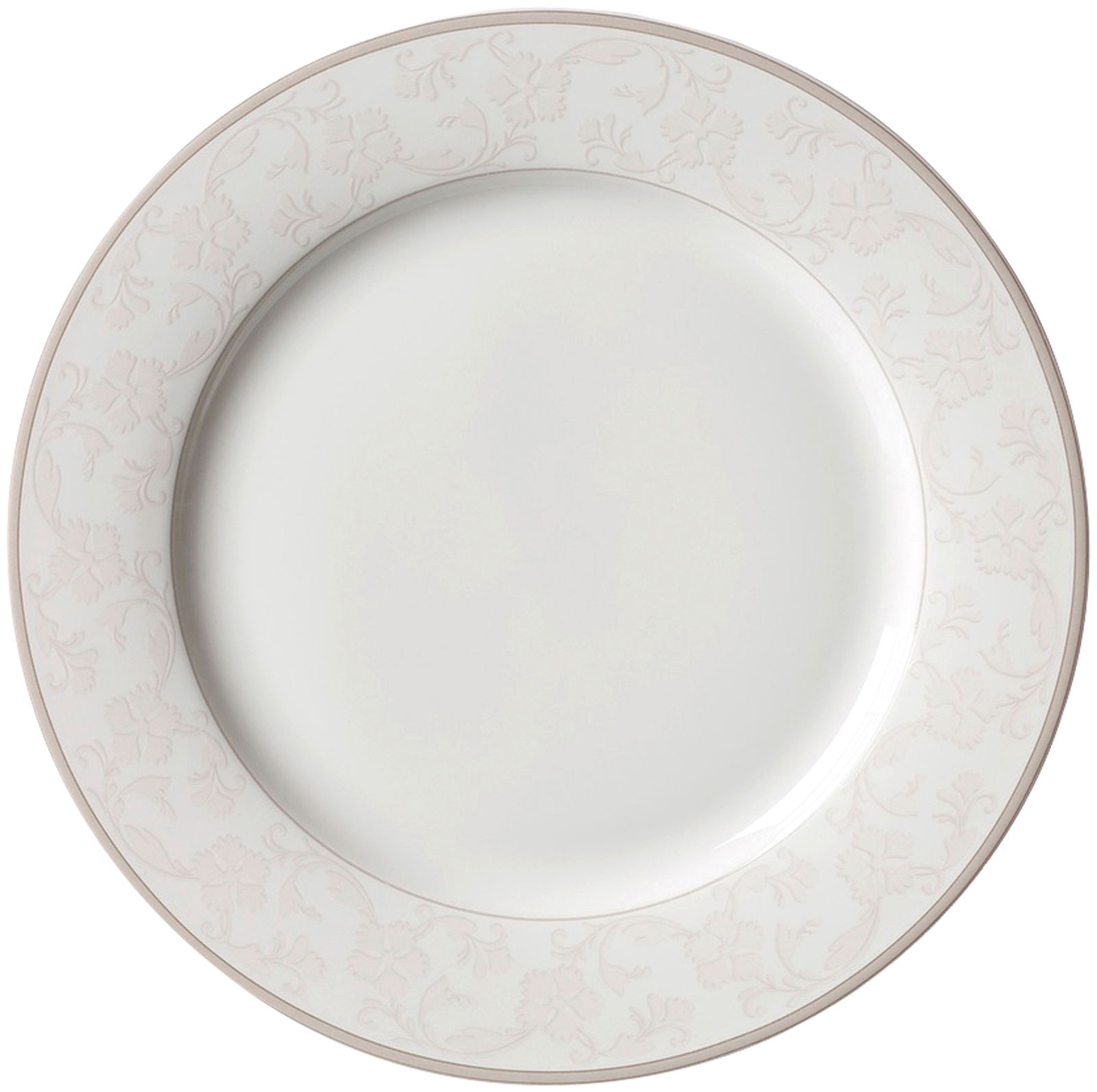 Dessertteller Isabella 20,5cm mit floralem Muster, Ansicht von oben