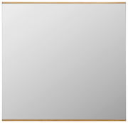 Rechteckiger Spiegel mit schmalem Holzrahmen, Frontalansicht