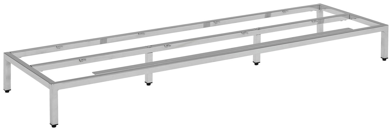 Metalluntergestell 135 in seitlicher Perspektive, rechteckige Form mit stabilen Beinen und klaren Linien.