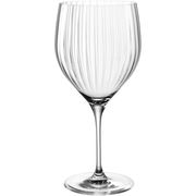 Elegantes Cocktailglas POESIA 750ml mit vertikalen Rillen, seitliche Ansicht