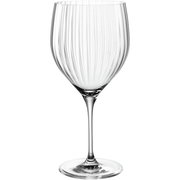 Elegantes Cocktailglas POESIA 750ml mit vertikalen Rillen, seitliche Ansicht