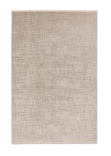 Draufsicht auf einen JOOP! Teppich in der Größe 140x200cm mit einem dezenten Linienmuster in neutralen Tönen.