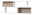 Set one by Musterring Wandboard SET ONE YORK Modernes Wandboard mit zwei Ebenen in Holzoptik, frontal betrachtet.