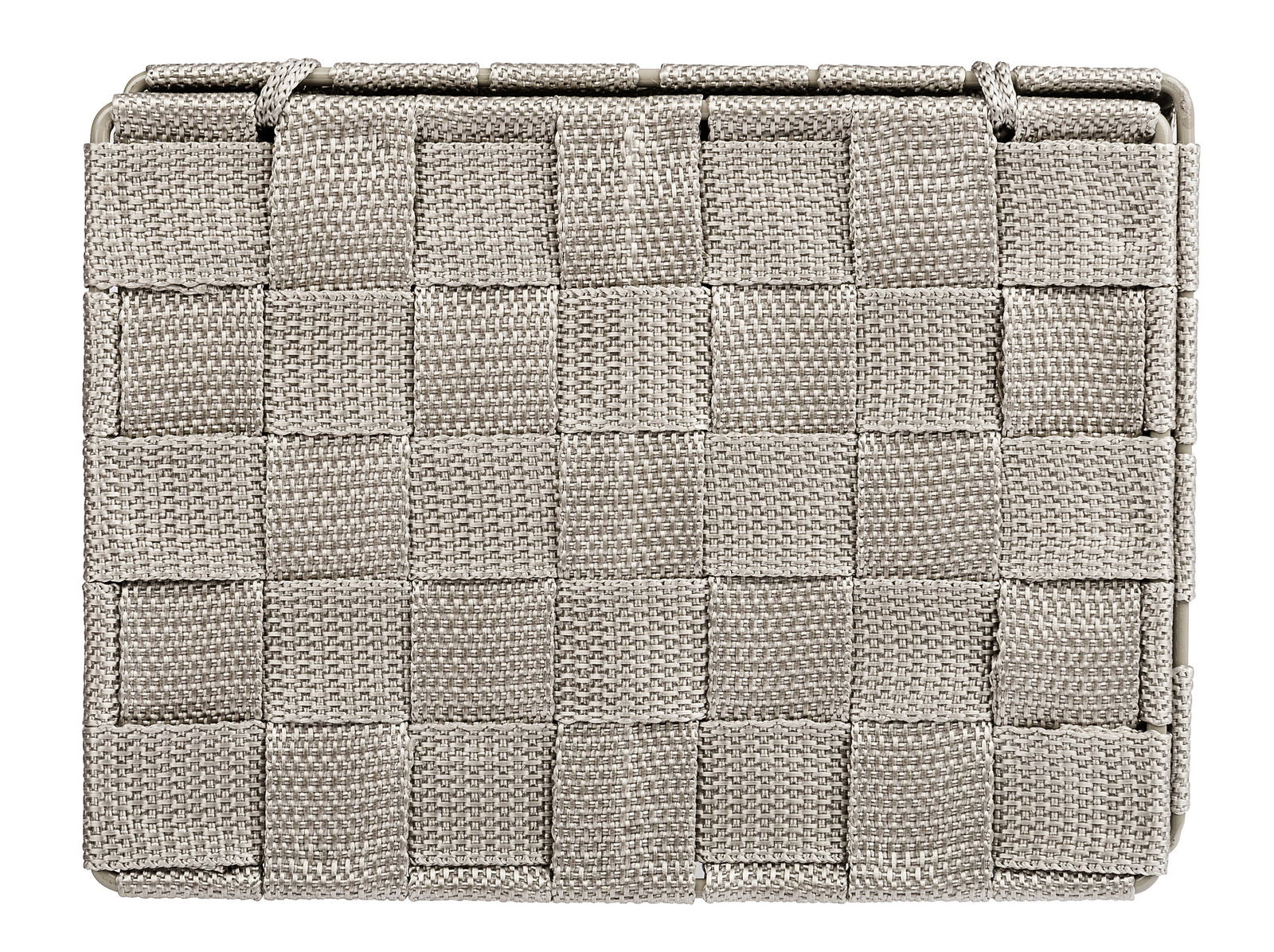 Geflochtener Badkorb Adria mit Deckel, Draufsicht