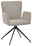 Set one by Musterring Armlehnstuhl SET ONE EL PASO Moderner Armlehnstuhl mit hellgrauem Stoffbezug und schwarzem Metallgestell, seitliche Perspektive