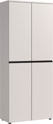 Moderner Aktenschrank mit vier Türen, seitliche Perspektive