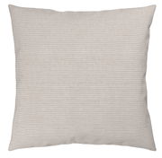 Kissen mit feinem Streifenmuster in Nahaufnahme