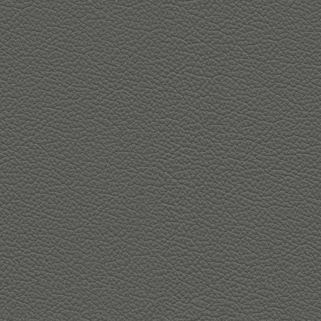 Nahaufnahme von dunkelgrauem Lederbezug, verwendet für Chefsessel.
