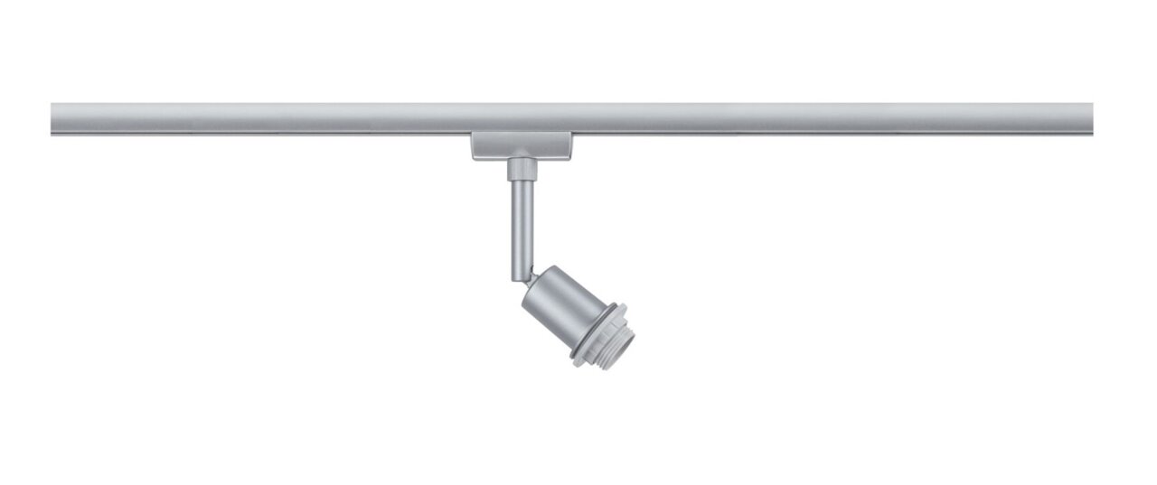 PAULMANN Basisspot URail Silberner Basisspot für Schienensystem, seitliche Ansicht