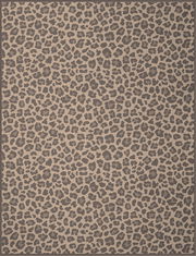 Leopardenmuster-Wohndecke in Draufsicht, 150x200cm