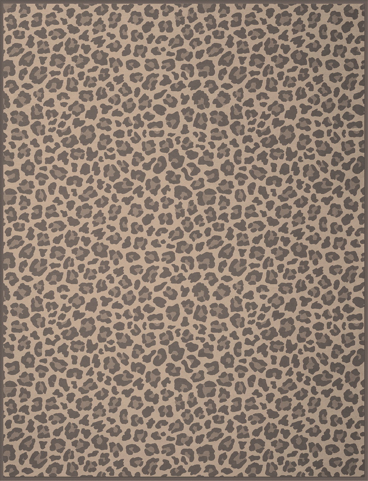 Leopardenmuster-Wohndecke in Draufsicht, 150x200cm