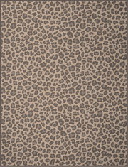 Leopardenmuster-Wohndecke in Draufsicht, 150x200cm