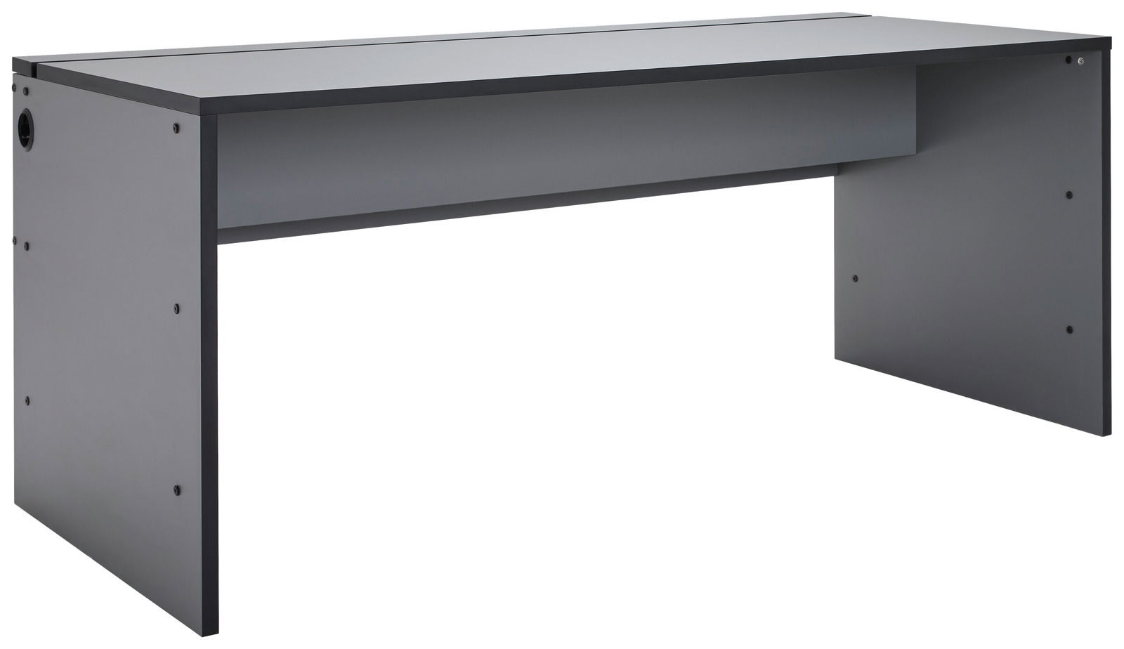 Novel Gamingtisch SUPERCHARGE Moderner Gamingtisch in grauer Farbe, seitliche Perspektive