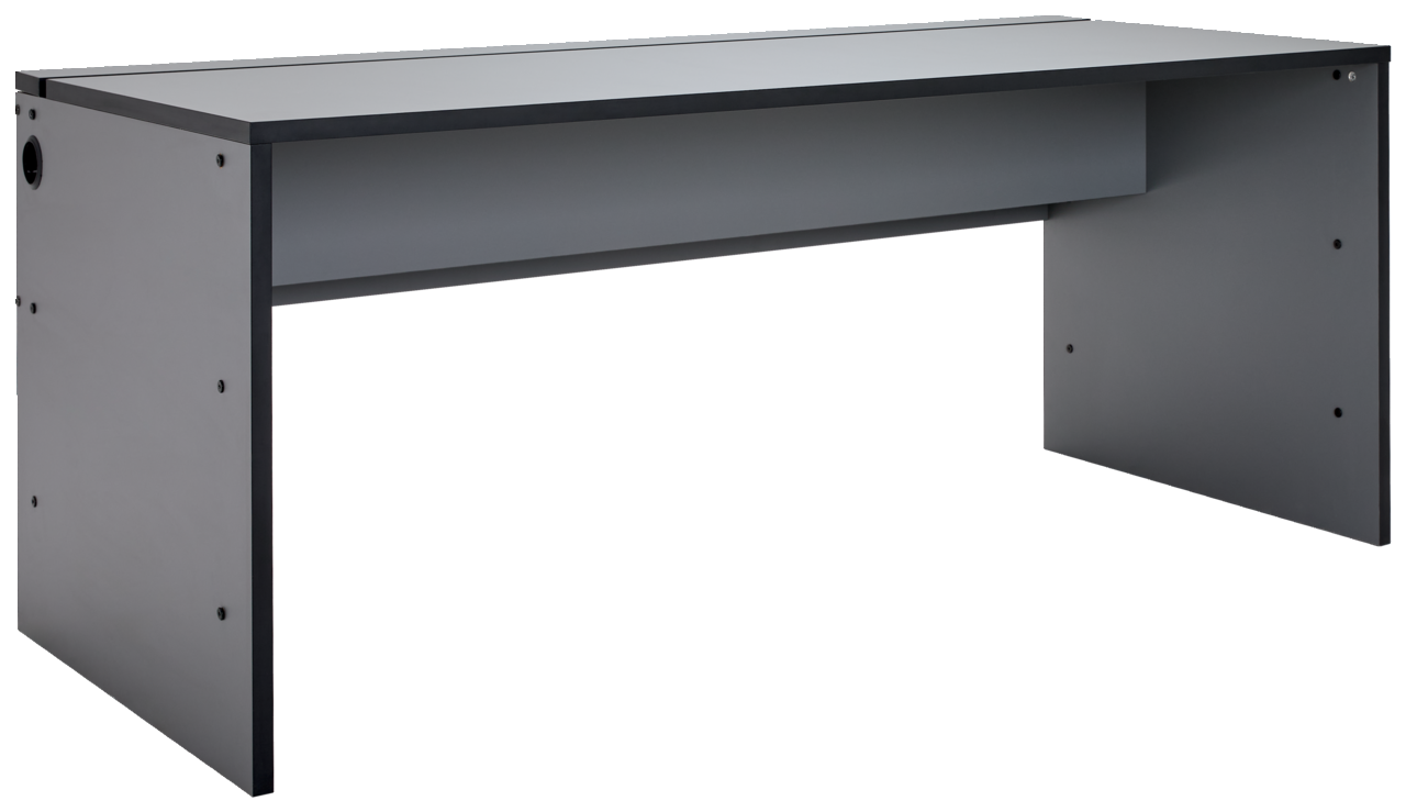 Novel Gamingtisch SUPERCHARGE Moderner Gamingtisch in grauer Farbe, seitliche Perspektive