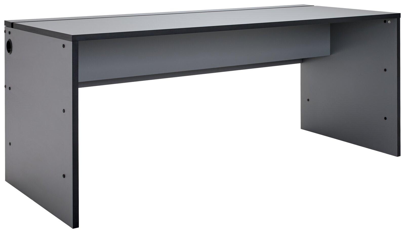 Novel Gamingtisch SUPERCHARGE Moderner Gamingtisch in grauer Farbe, seitliche Perspektive