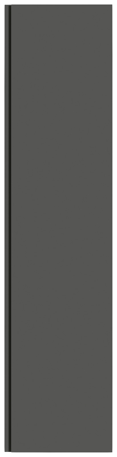 Hänge-Garderobenschrank 1T in dunklem Design, Frontalansicht