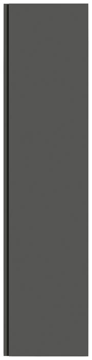 Hänge-Garderobenschrank 1T in dunklem Design, Frontalansicht