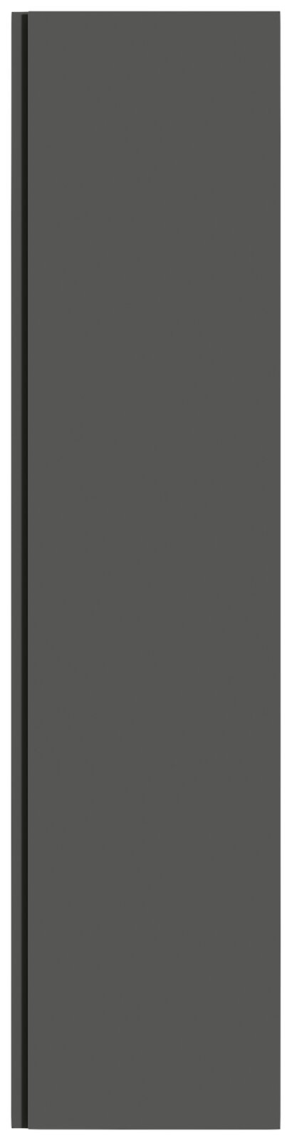 Hänge-Garderobenschrank 1T in dunklem Design, Frontalansicht