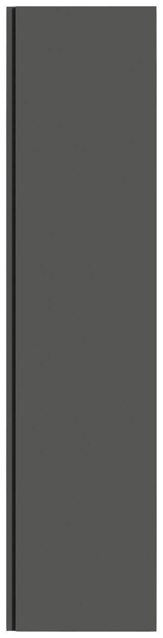 Hänge-Garderobenschrank 1T in dunklem Design, Frontalansicht