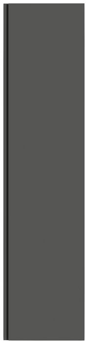 Hänge-Garderobenschrank 1T in dunklem Design, Frontalansicht