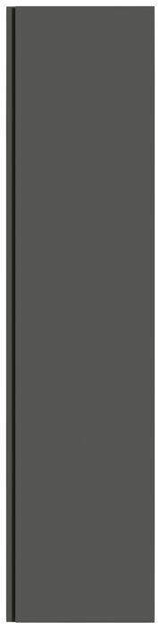 Hänge-Garderobenschrank 1T in dunklem Design, Frontalansicht