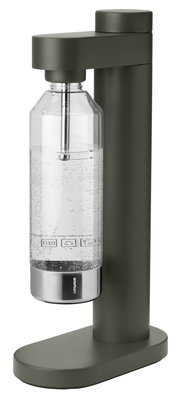 Wassersprudler in der Farbe Dark Forest, seitliche Perspektive