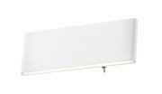 Weiße Aluminium-Wandleuchte von Globo Lighting, Modell SIEGFRIED, seitliche Perspektive