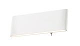 Weiße Aluminium-Wandleuchte von Globo Lighting, Modell SIEGFRIED, seitliche Perspektive