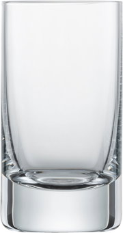 Schnapsglas Tavoro aus klarem Glas, frontal fotografiert
