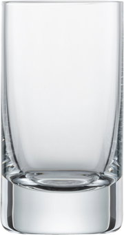 Schnapsglas Tavoro aus klarem Glas, frontal fotografiert