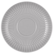 Kleine combi-schotel, 12 cm, gezien van bovenaf, met geribbelde rand.