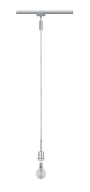Silbernes Basispendel mit Glühbirne, seitliche Perspektive