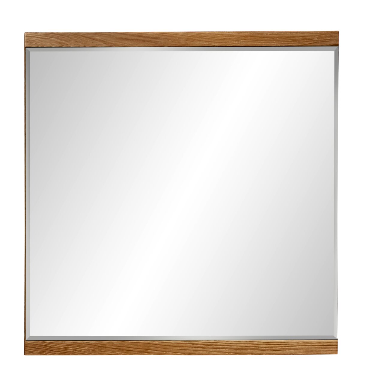 Linea Natura Spiegel PERSIKO Rechteckiger Spiegel mit Holzrahmen, Frontalansicht