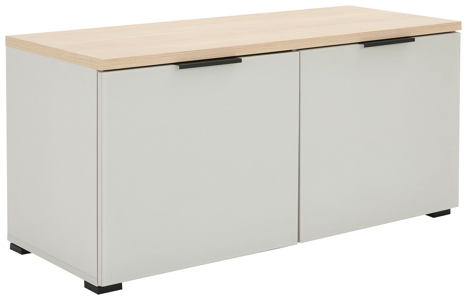 Voleo Schuhbank NEW YORK Schuhbank mit zwei Türen, helle Holzoberfläche, Frontansicht