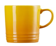 Gelber Becher Nectar aus Keramik, seitliche Perspektive