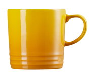 Gelber Becher Nectar aus Keramik, seitliche Perspektive