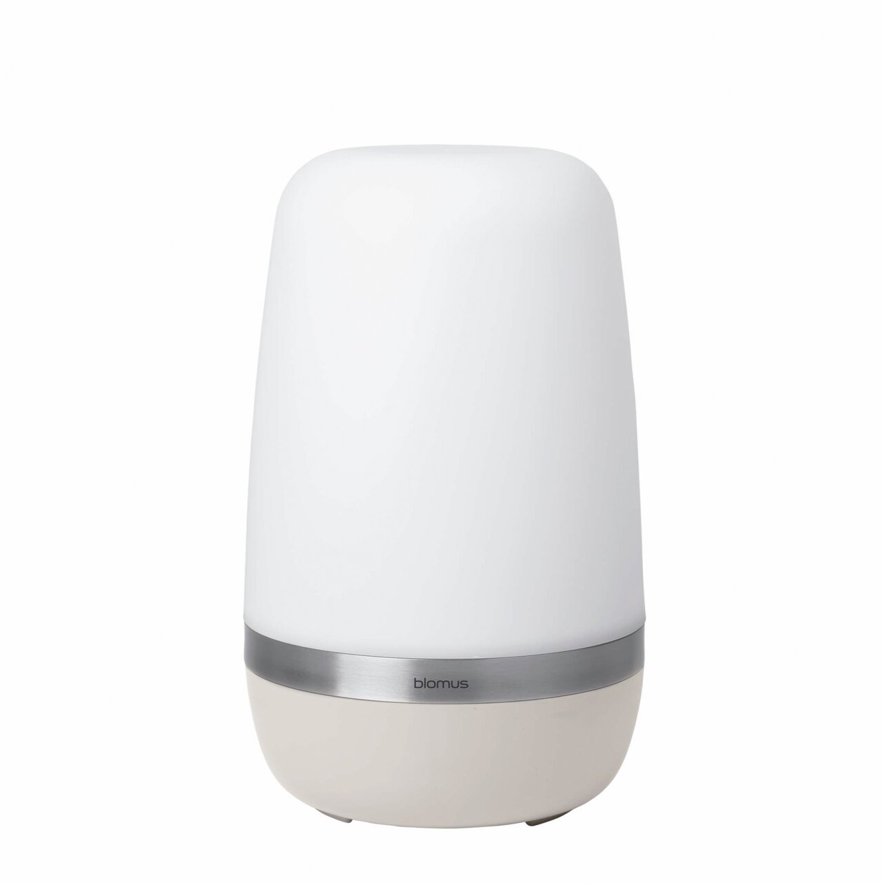 SPIRIT LED-buitenlamp van Blomus, cilindrische vorm, wit oppervlak, zijaanzicht