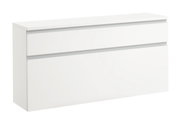 Witte hangende schoenenkast in vooraanzicht