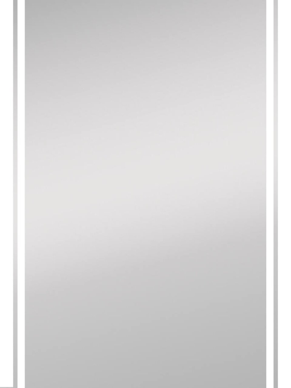 LED-Lichtspiegel in Frontalansicht mit schmalem Rahmen