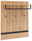 Landscape Garderobenpaneel TOLEDO Garderobenpaneel aus Holz mit drei Haken und einer Ablage, seitliche Perspektive