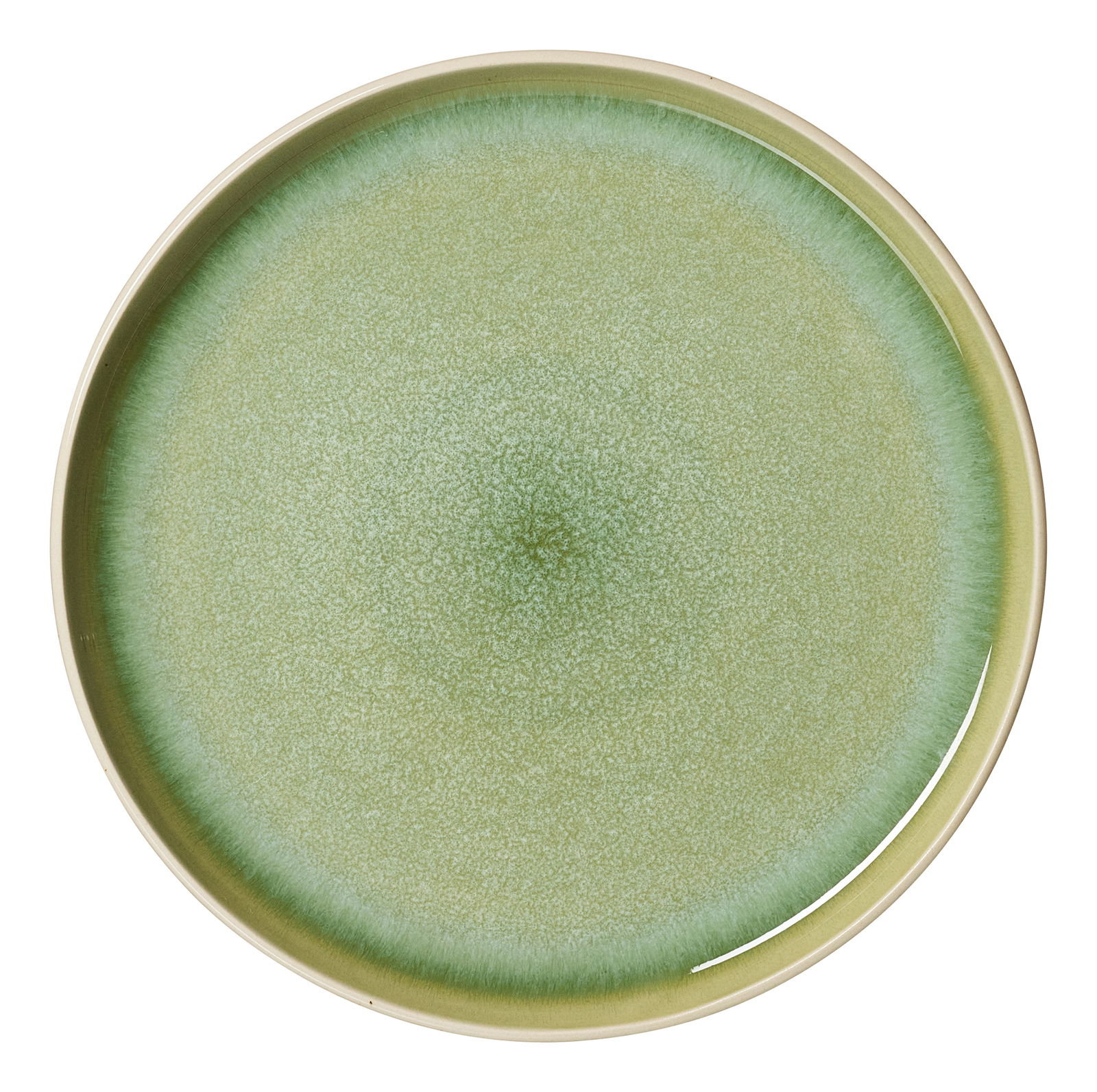 Ritzenhoff & Breker Dessertteller SKOG Grüner Dessertteller mit feiner Textur, Draufsicht