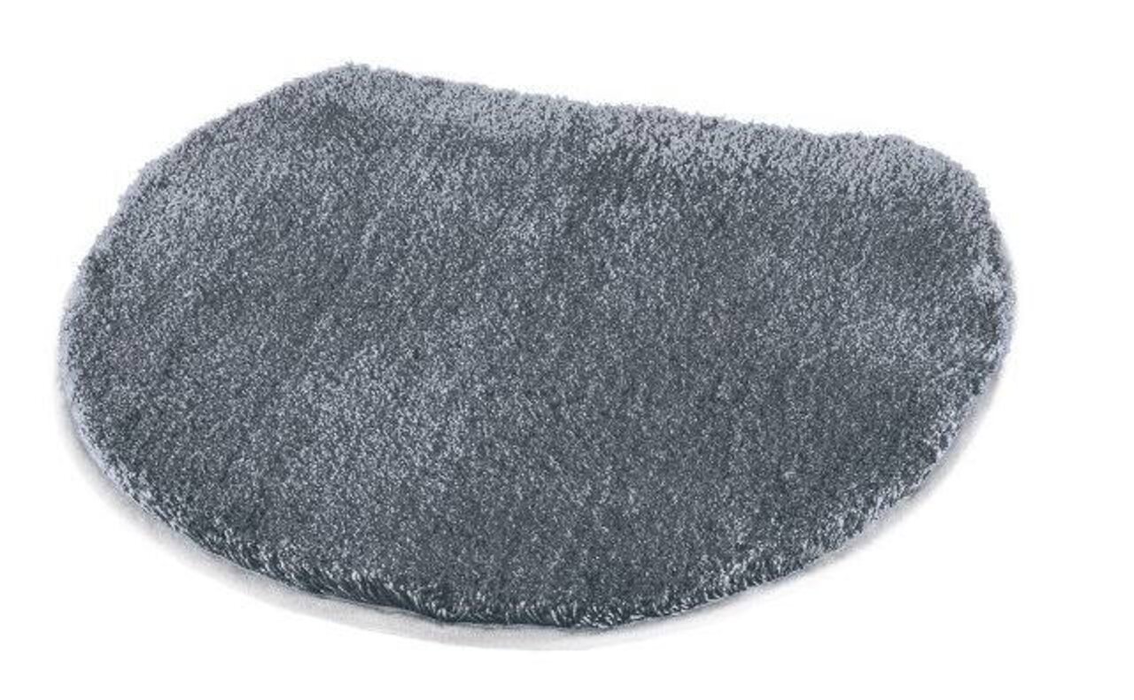 Grauer, weicher Deckelbezug in Draufsicht.